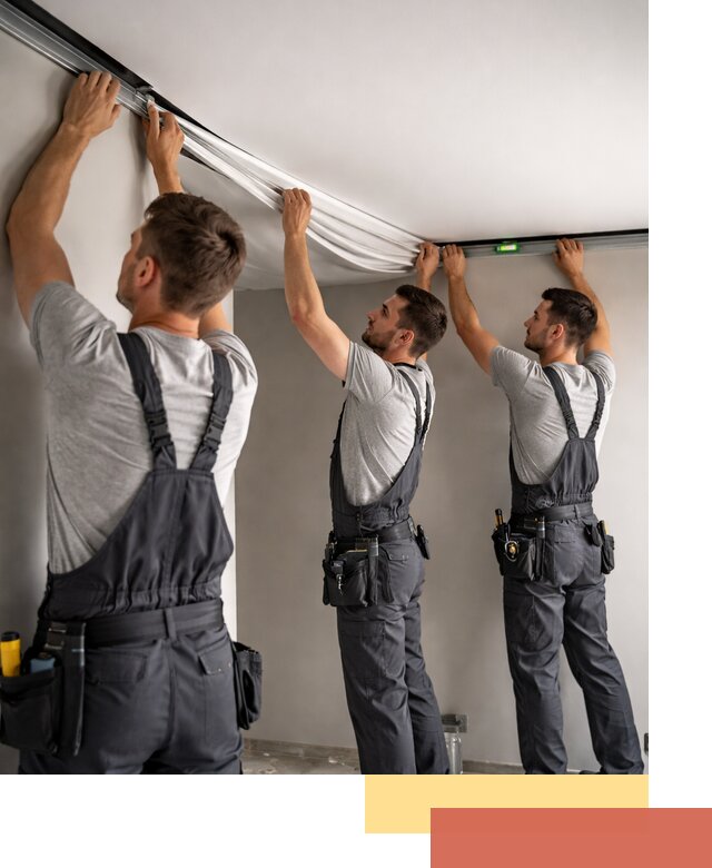 Теневые натяжные потолки в Чистополе: монтаж и отделка быстро и качественно