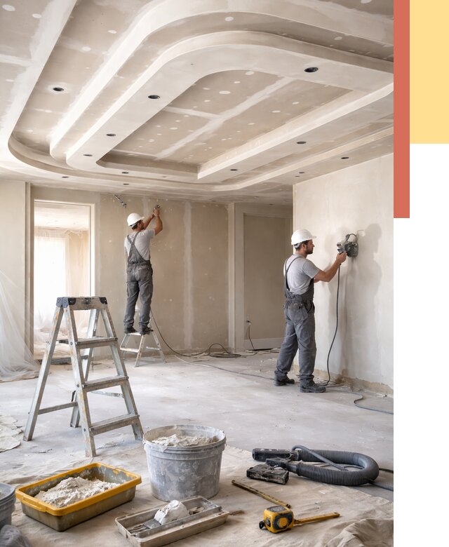 Многоуровневый потолок из гипсокартона в Чистополе от 768 руб. под ключ | ОТДЕЛОЧНИК-Чст