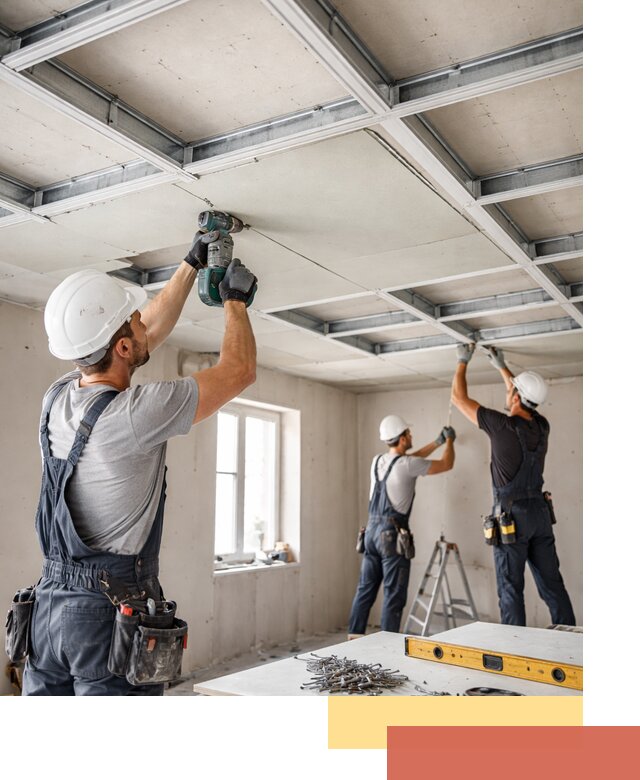 Кессонный потолок из гипсокартона под ключ в Чистополе