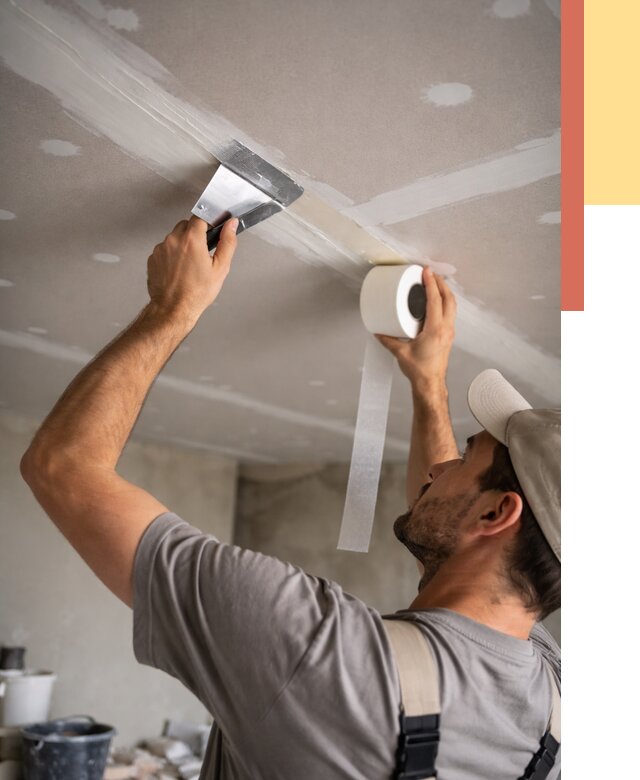 Обработка швов потолка ГКЛ в Чистополе от 7679 руб. под ключ | ОТДЕЛОЧНИК-Чст