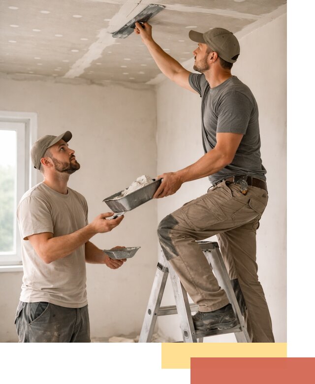 Шпаклевка потолка из гипсокартона в Чистополе качественно и быстро