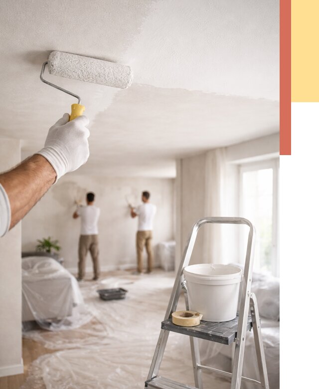 Покраска потолка акриловой краской в Чистополе от 2560 руб. | ОТДЕЛОЧНИК-Чст