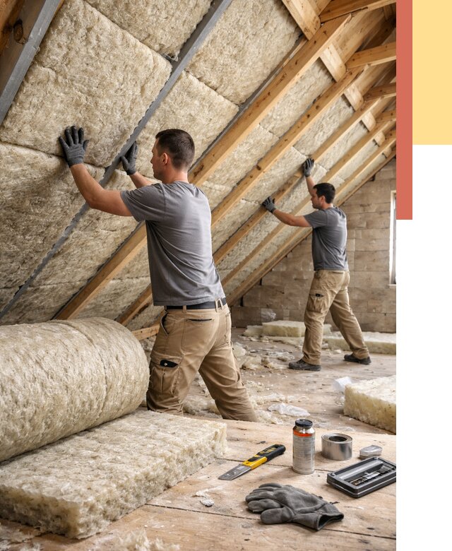 Утепление потолка минватой в Чистополе от 1485 руб. — быстро и недорого | ОТДЕЛОЧНИК-Чст