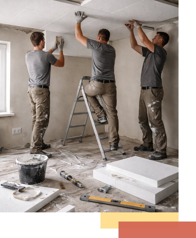 Утепление потолка пенопластом в Чистополе быстро и качественно