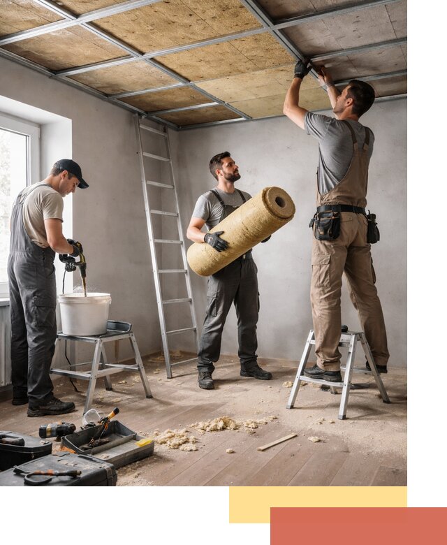 Шумоизоляция потолка в Чистополе: профессиональный монтаж и отделка